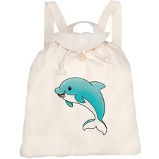 Zaino/zaino in tela 'Blue Baby Dolphin' (RK00034318)