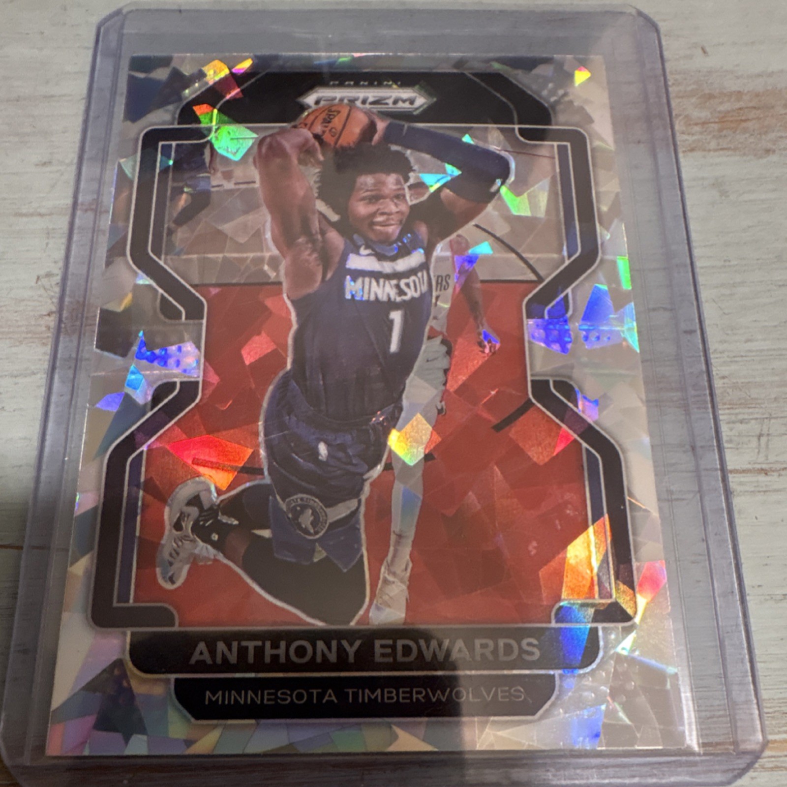 2021-22 Panini Prizm Anthony Edwards #37 Parallel Minnesota Timberwolves NBA