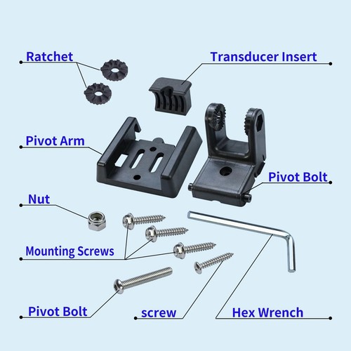 7400931 Hardware Mounting Kit for Humminbird Transducer Bracket Support System - Foto 12 di 17