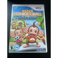 Super Monkey Ball: Step & Roll (Nintendo Wii, 2010) Complete w/ Manual CIB