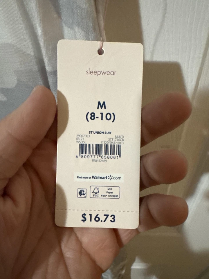 Traje Secret Treasures Union para mujer gris medio camuflado ropa para dormir tanque frente a presión Foto 3 de 4