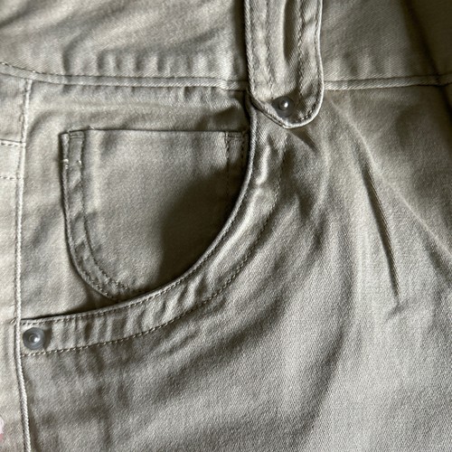 DKNY Womens Tan Stretch Capri Jean Size 4 - Picture 5 of 9