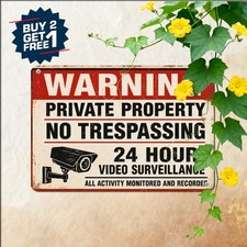 Funny Quotes Keep Out Warning Sign Humorous No Trespassing Retro Metal Plaque