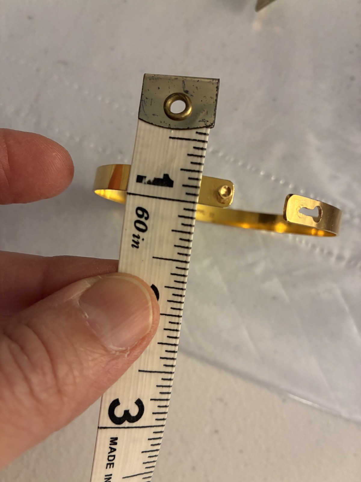 22k Yellow Solid Gold Modern Bangle Bracelet 7" /… - image 8