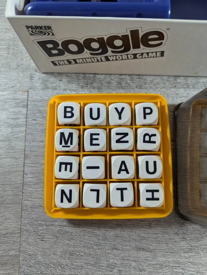 Vintage Boggle Word Game by Parker 1992 - (8yrs+) ~ Complete - image 4 of 4