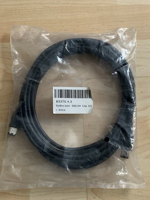 6-Pin 6-Pin 4,5m FireWire Kabel IEEE 1394 Stecker 6 Polig Neu & OVP