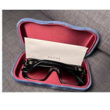 Gucci Women's Oversized Square Black Sunglasses GG0632S