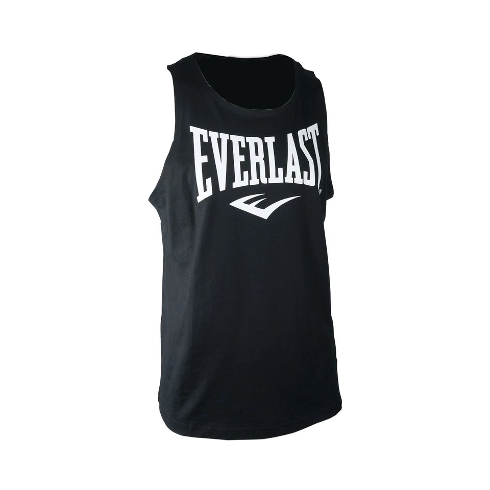 Camisa masculina Everlast preta sem mangas Glenwood Tank logotipo colete - pacote com 2 (S01) - Imagem 3 de 4