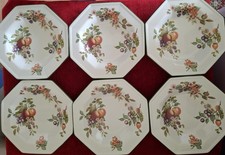 6 x Johnson Brothers Fresh Fruit Tea Side Plates 15.5cm Excellent Condition 