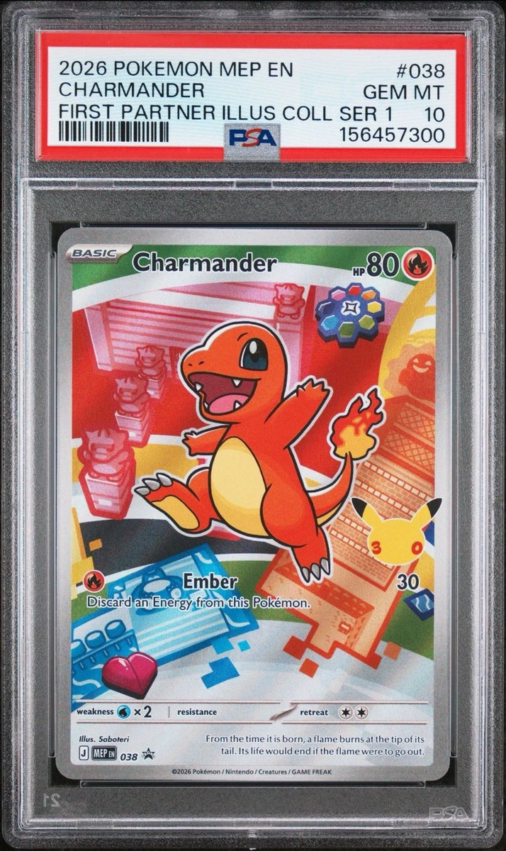 Charmander Pokémon TCG Professional Sports Authenticator (PSA
