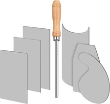  Card Scraper Burnisher and 6 Pcs Cabinet Scr...