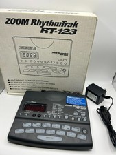 ZOOM RhythmTrak RT-123 Drum Machine 297 Patterns MIDI Tested w/Box AC Japan