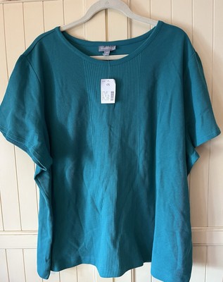Essentials NWT 4X Green Top #4230