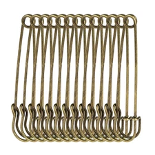 30PCS Safety Pins Large Heavy Duty Stainless Steel Sewing Crafting Jewelry Tool