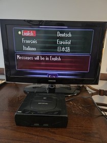 Sega Saturn Console - Tested & Working - Cords & 3 Games  **No Controllers