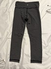 lululemon Wunder Under Women's Leggings 6 Black/White Striped High Rise 20” — photo 2