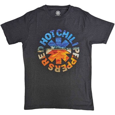 Red Hot Chili Peppers Cali Asterisk schwarzes T-Shirt NEU OFFIZIELL