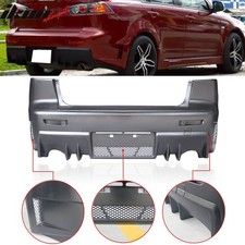 Fits 08-15 Mitsubishi Lancer Fq Fq440 Style Rear Lower Bumper Cover Conversion Fits 08-15 Mitsubishi Lancer Fq Fq440 Style Rear Lower Bumper Cover Conversion
