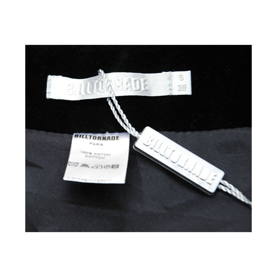 Ladies Bill Tornade Velvet Knee Skirt size S Black Made in France New with Tags