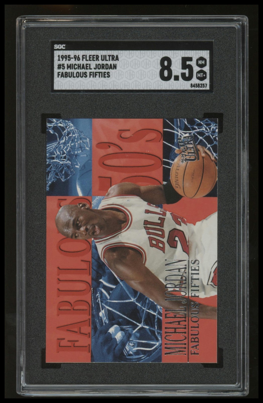 1995-96 Ultra Michael Jordan Fabulous Fifties - SGC 8.5
