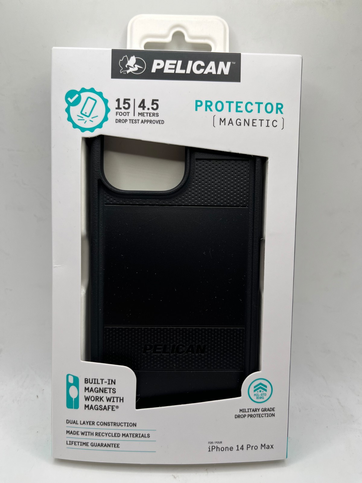 Pelican Protector Series MagSafe Case For iPhone 14 Pro Max only - Black