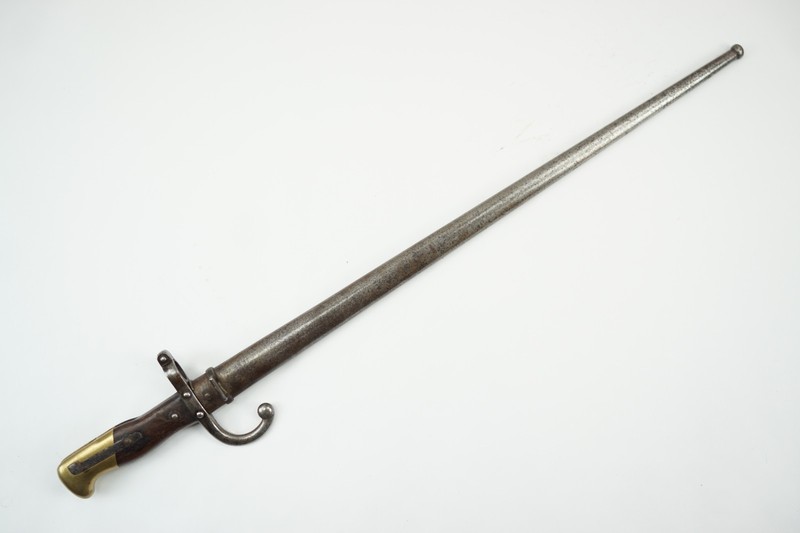 1148 – RARE FRENCH GRAS TYPE KROPATSCHEK M. 1885 or CHILEAN 1895 MAUSER BAYONET