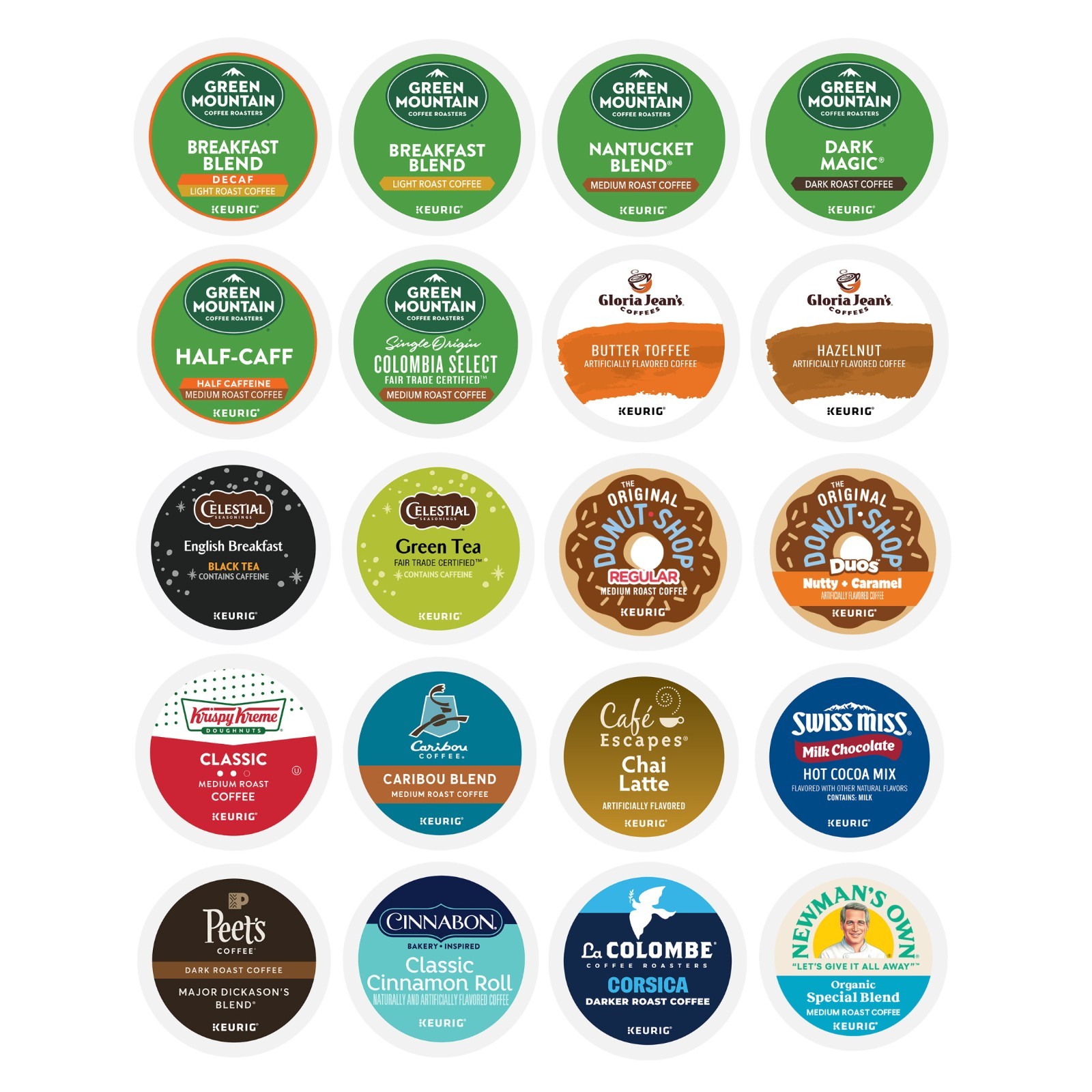 Keurig Entertainers&rsquo; Collection 80 K-Cups Variety Coffee, 
