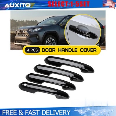 Gloss Black Door Handle Cover For Toyota RAV4 Highlander Crown 2019-2025 4-20X