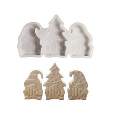 Handcraft Silicone Mold for Resin Epoxy Castes Artistic Christmas Tray Projects