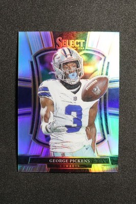 2025 Panini Select #197 George Pickens Silver Prizm