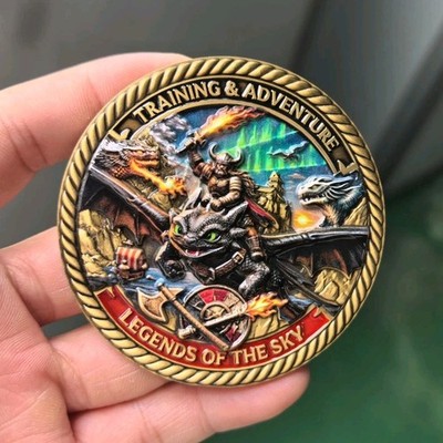 Universal Epic Universe Legends of the Sky Challenge Coin