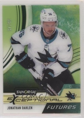 2021-22 Synergy Exceptional Futures Green 97/99 Jonathan Dahlen Rookie RC 16c4