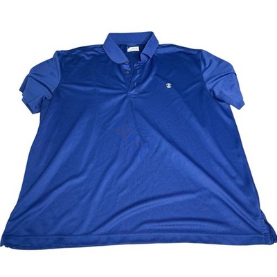 IZOD Golf Polo Shirt Men's XXL Blue Performance Short Sleeve Golf Casual Logo