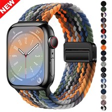 Magnetic Nylon Loop Band Strap for Apple Watch Series 12 11 10 9 8 7 Ultra4 49mm