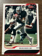 Tim Brown 2001 Fleer Focus /142 Focus Numbers Raiders Notre Dame HOF PWE