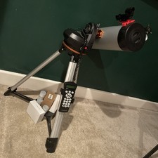 Working Celestron 114 LCM Computerised Newtonian Telescope with Tripod & Extras