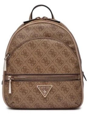 Guess Women's Manhattan Backpack Latte Logo Large Bag