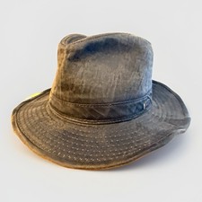 Disney Indiana Jones Adventurewear Brown Fedora Wired Brim Hat Size Medium