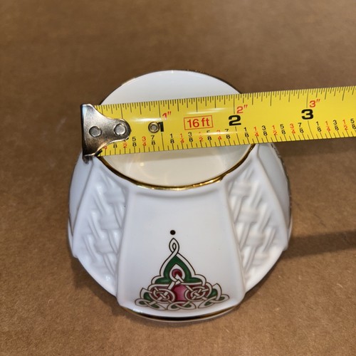 VINTAGE TARA BONE CHINA CELTIC SPIRIT VOTIVE HOLDER MADE IN IRELAND EUC #Q - Picture 5 of 12