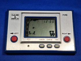 Nintendo Game and Watch Fire RC-04 Handheld Console Vintage Japan Retro Blue