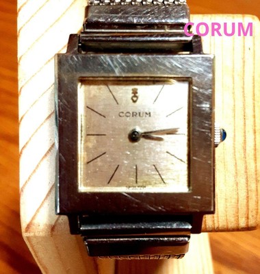 CORUM 手巻き時計 スクエア レディース 稼働品 ☆CORUM☆コルム レディース 手巻き腕時計 アンティーク