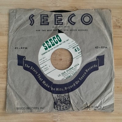 BOBBY CAPO Lo Que Quiera Lola LATIN Mambo 7'' Seeco HEAR