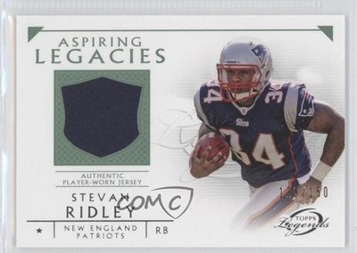 2011 Gridiron Legends Aspiring Legacies Relics Green Stevan Ridley Rookie RC 1b9