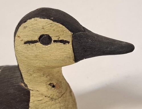 Antique Carved & Painted Small Hollow Body Duck Decoy - Picture 7 of 13