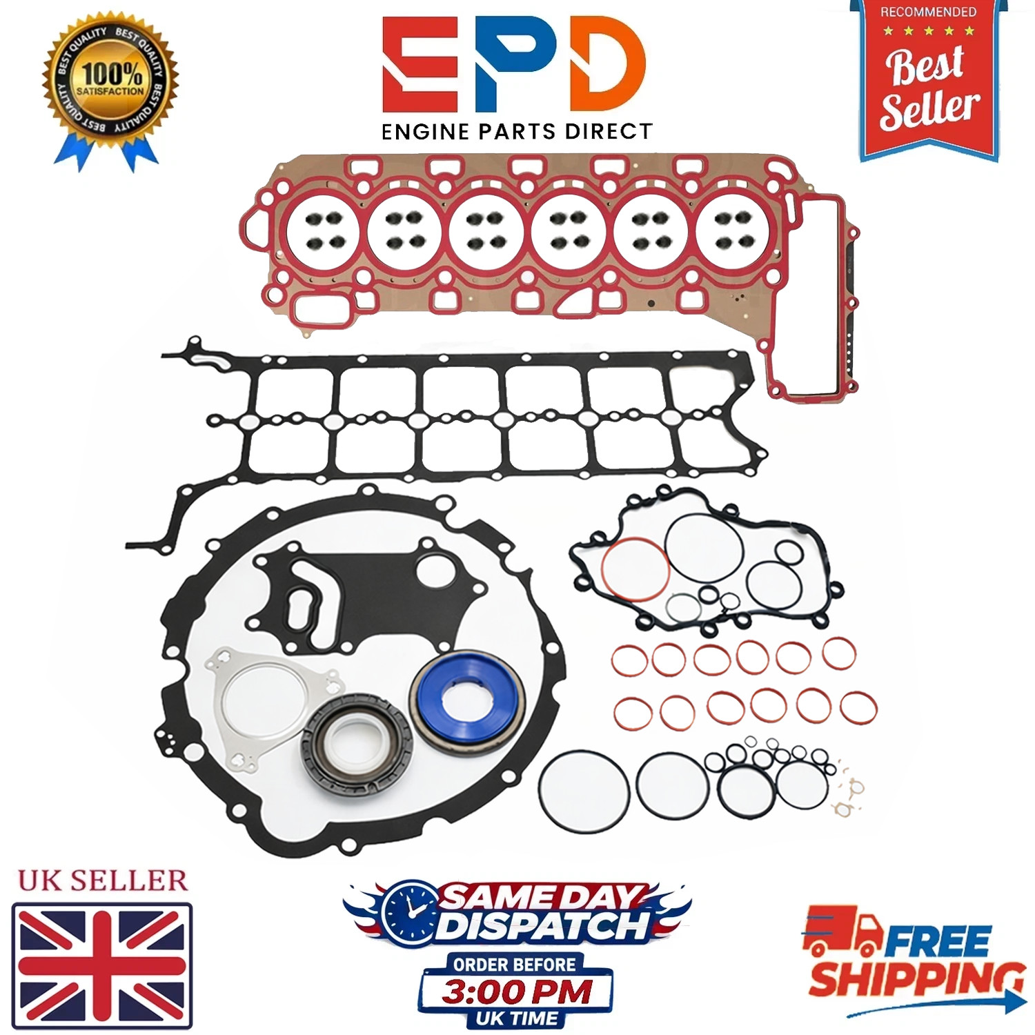 LAND ROVER JAGUAR DT306 AJ20D6 CYLINDER FULL HEAD GASKET SET 3.0 DIESEL LR151684