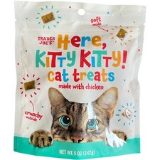 Trader Joe's Here Kitty Cat Treats Made with 5 Ounce Pack of 1 