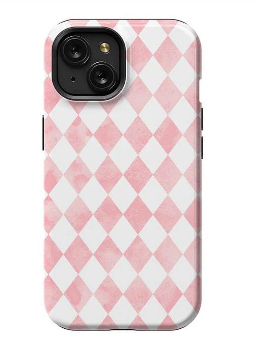Casely iPhone 12 Mini Pink Watercolor Queen of Diamonds Case