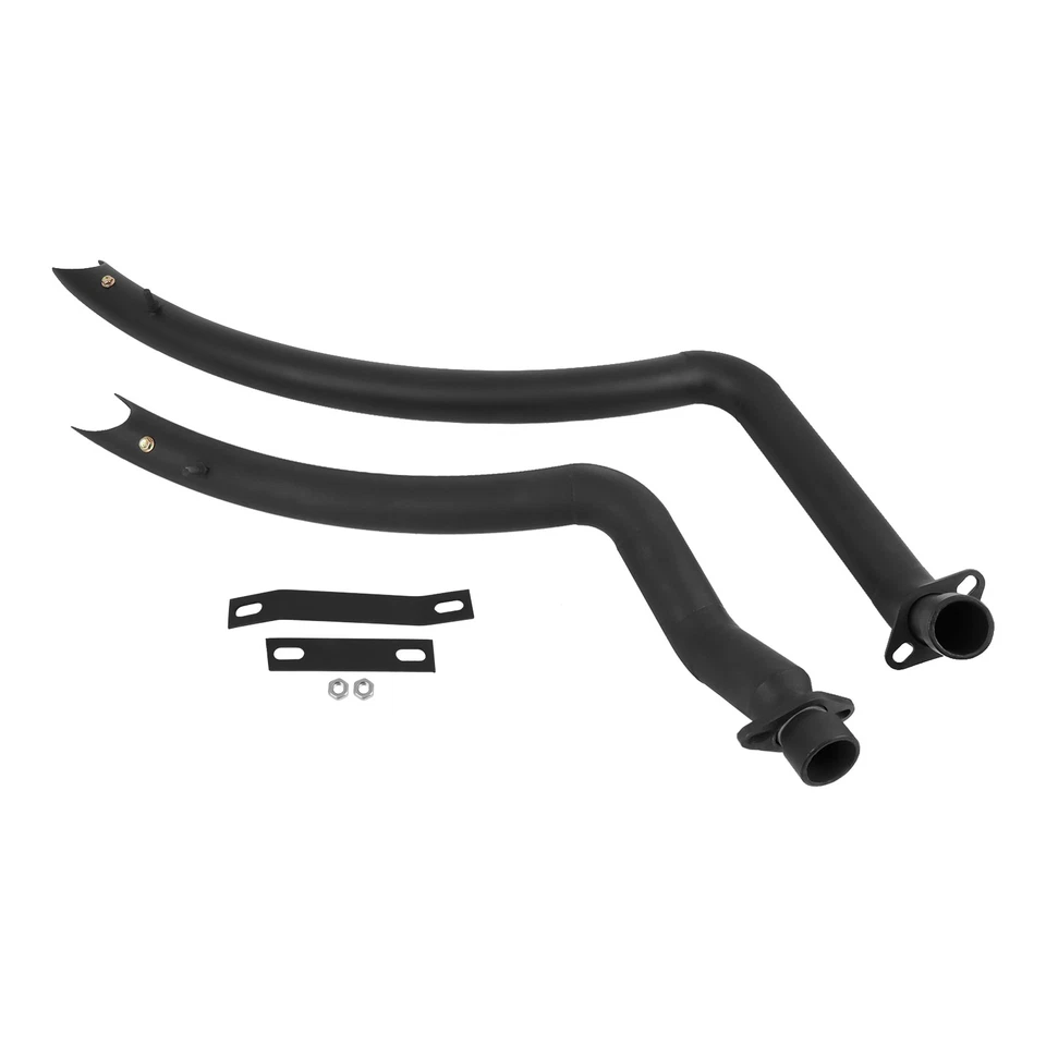 Kit de tubos silenciadores sistema de escape para Honda Shadow Spirit 750 VT750 VT400 negro Foto 3 de 4