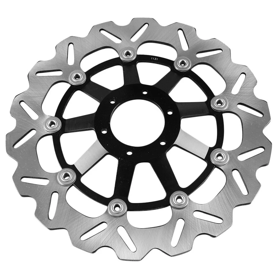 Front Brake Discs Rotors Motorcycle Fit for Honda CBR900RR 1998 1999 Black Steel Foto 4 de 4