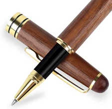 BEILUNER Luxury Walnut Ballpoint Pen Writing Set - Elegant Fancy Nice Gift Pen S